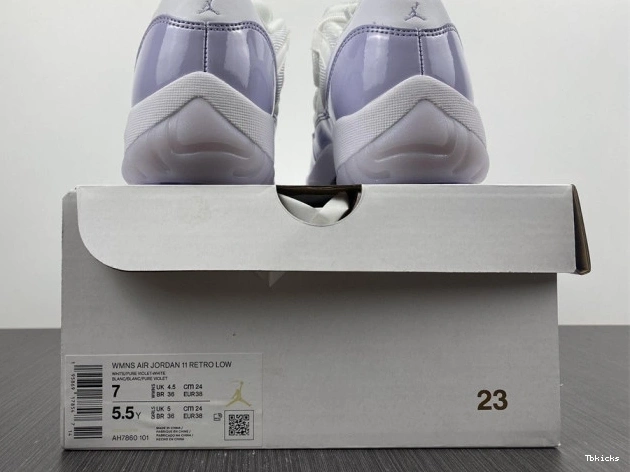 Cheap TBK Jordan WMNS Air AH7860-101 Violet 11 Low Pure 0811